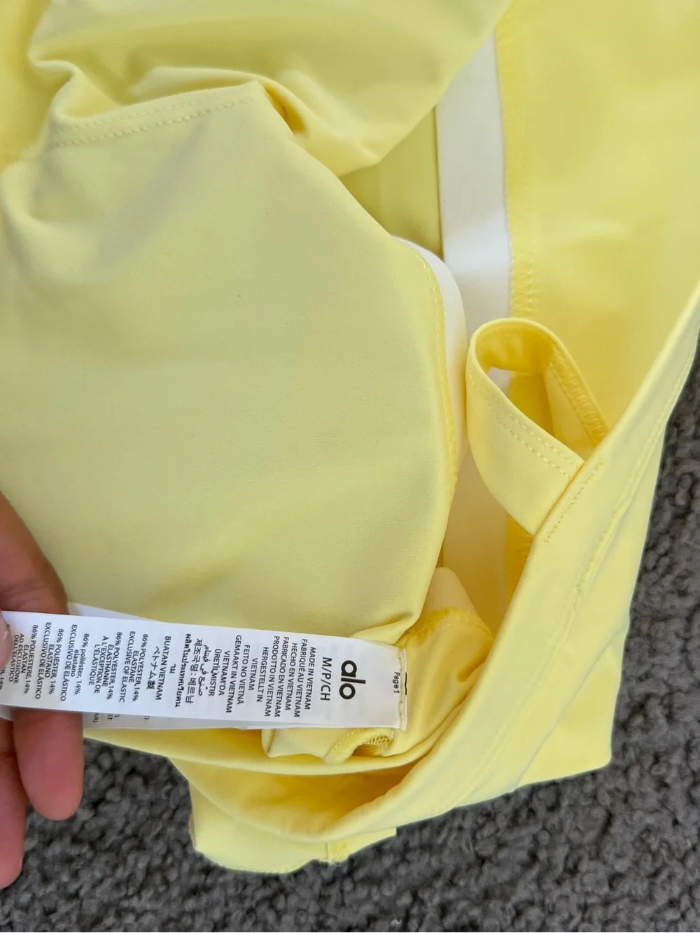 ALO Yoga Women's Yellow pastel Tennis Set